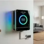 SolarMax Onyx 6kW inverter پاکستان میں wall پر لگا ہوا RGB ring display کے ساتھ (2026 model)